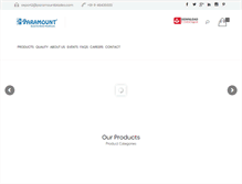 Tablet Screenshot of paramountblades.com